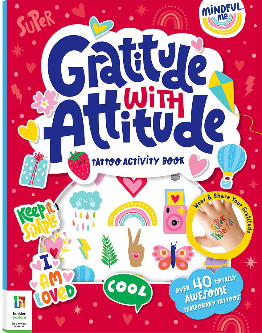 Hinkler Mindful Me Gratitude with Attitude Tattoo Activity Book 152820