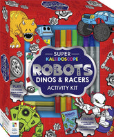 Hinkler Super Kaleidoscope Activity Kit Robots Dinos And Racers 155616 - Colorland Toys