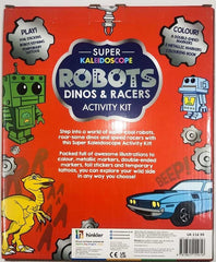 Hinkler Super Kaleidoscope Activity Kit Robots Dinos And Racers 155616 - Colorland Toys