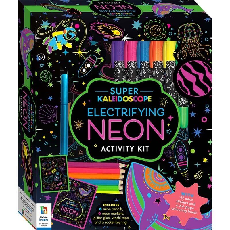 Hinkler Super Kaleidoscope: Electrifying Neon Activity Kit 806025 - Colorland Toys