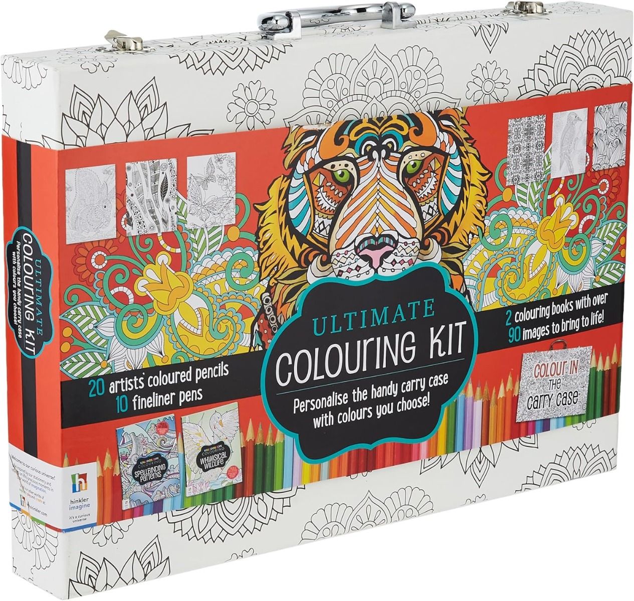 Hinkler Ultimate Colouring Carry Case: Animals and Patterns 920998 - Colorland Toys