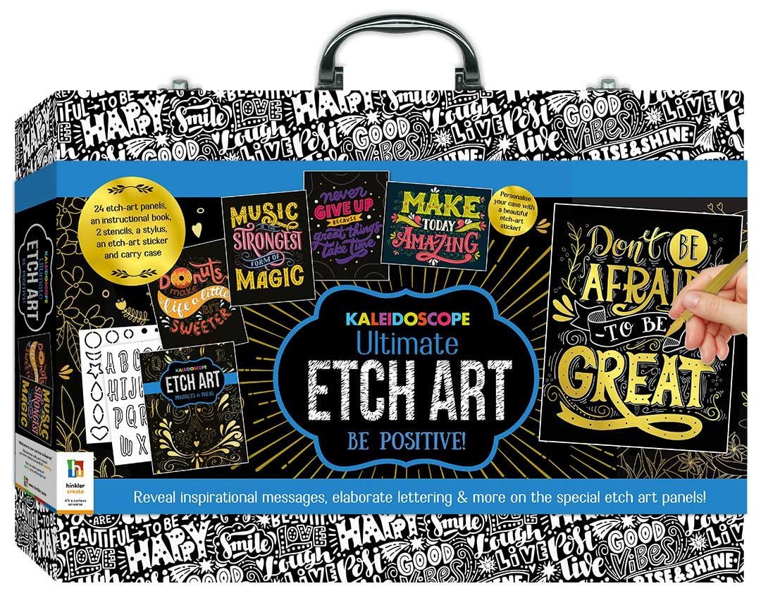 Hinkler Ultimate Kaleidoscope Etch Art Carry Case: Be Positive 153247 - Colorland Toys