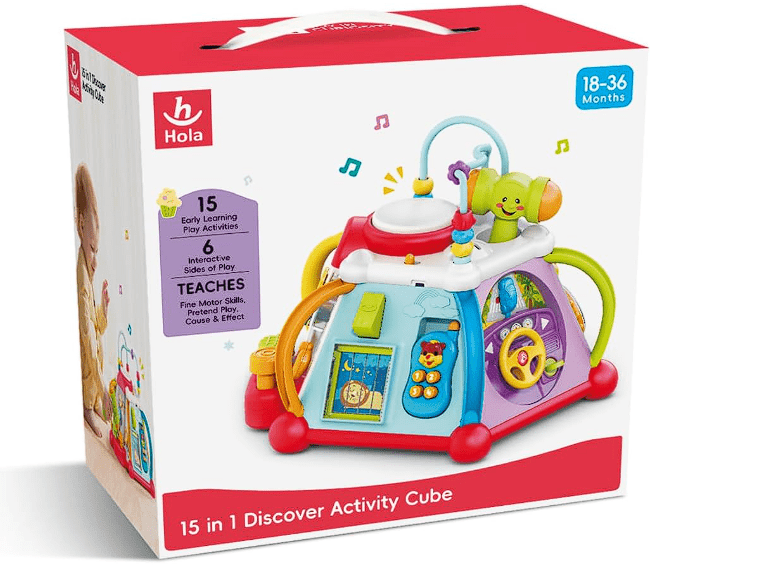 Hola 15 - In - 1 Discover Activity Cube HE806 - Colorland Toys