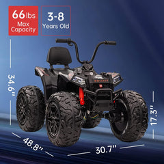 Hollicy GT1000 Quad Electric Bike 24V/4M Red - Colorland Toys