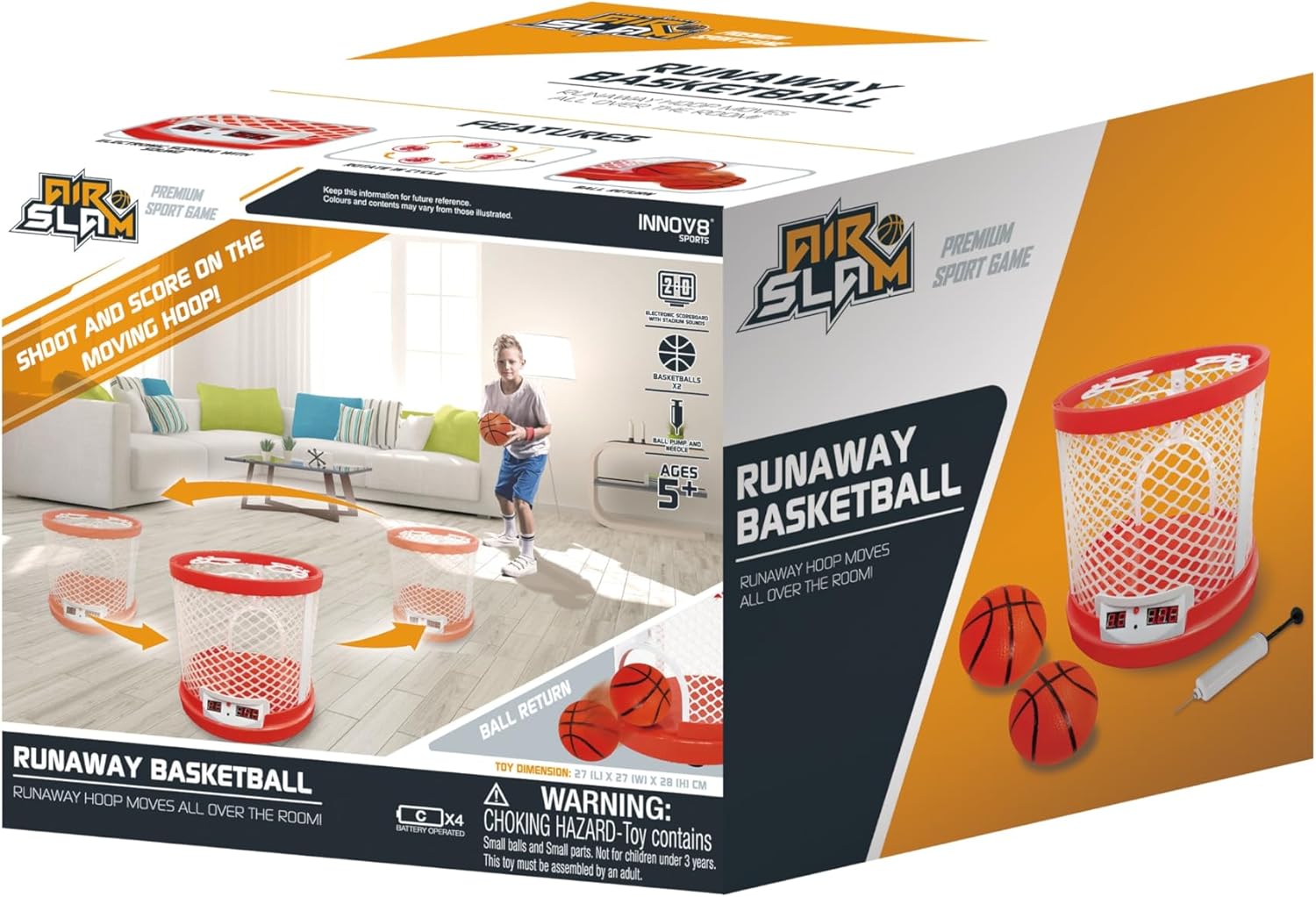 Hostfull Runway Basketball Floor Hoop - 69428 - Colorland Toys