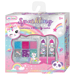Hot Focus Sparkling Eye Shadow & Moody Lipstick 087UC - Colorland Toys