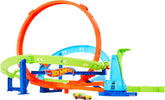 Hot Wheels Action Loop Cyclone Challenge Track Set with 1:64 Scale HTK16 - Colorland Toys