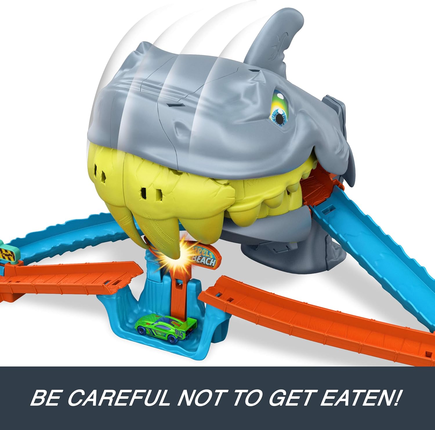 Hot Wheels City Shark Chomp Beach Playset JHL96 - Colorland Toys