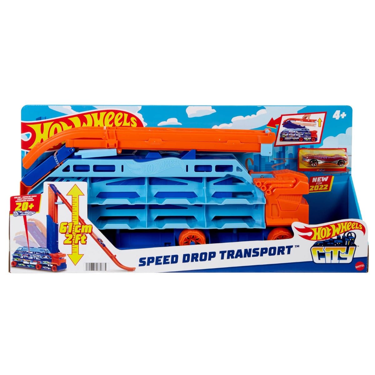 Hot Wheels City Speed Drop Transport HDY92 - Colorland Toys