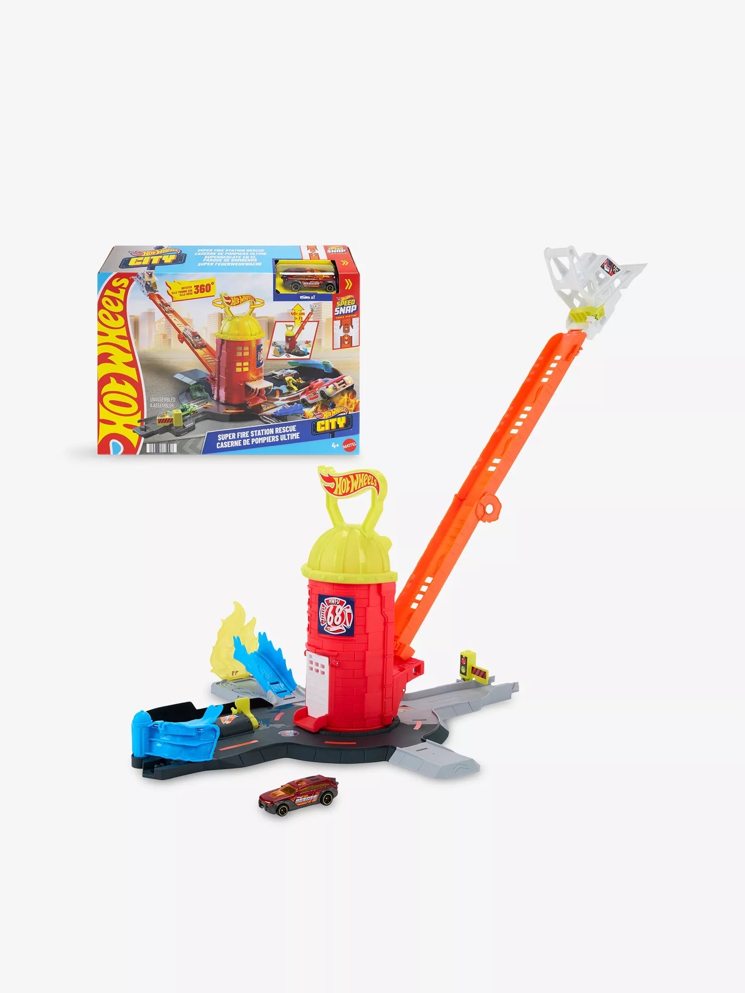 Hot Wheels City Super Fire Station Rescue JHL95 - Colorland Toys