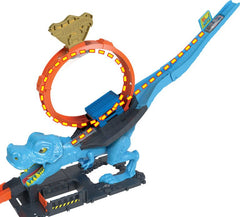 Hot Wheels City T - Rex Chomp Down Playset HKX42 - Colorland Toys