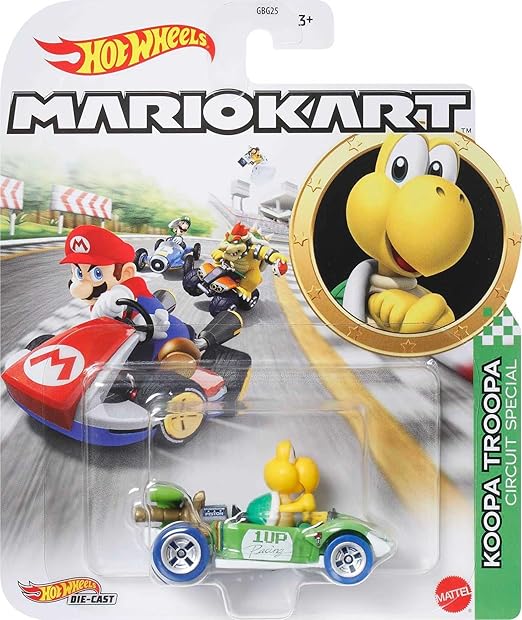 Hot Wheels Mario Kart - Koopa Troopa HKD46/GBG25 - Colorland Toys
