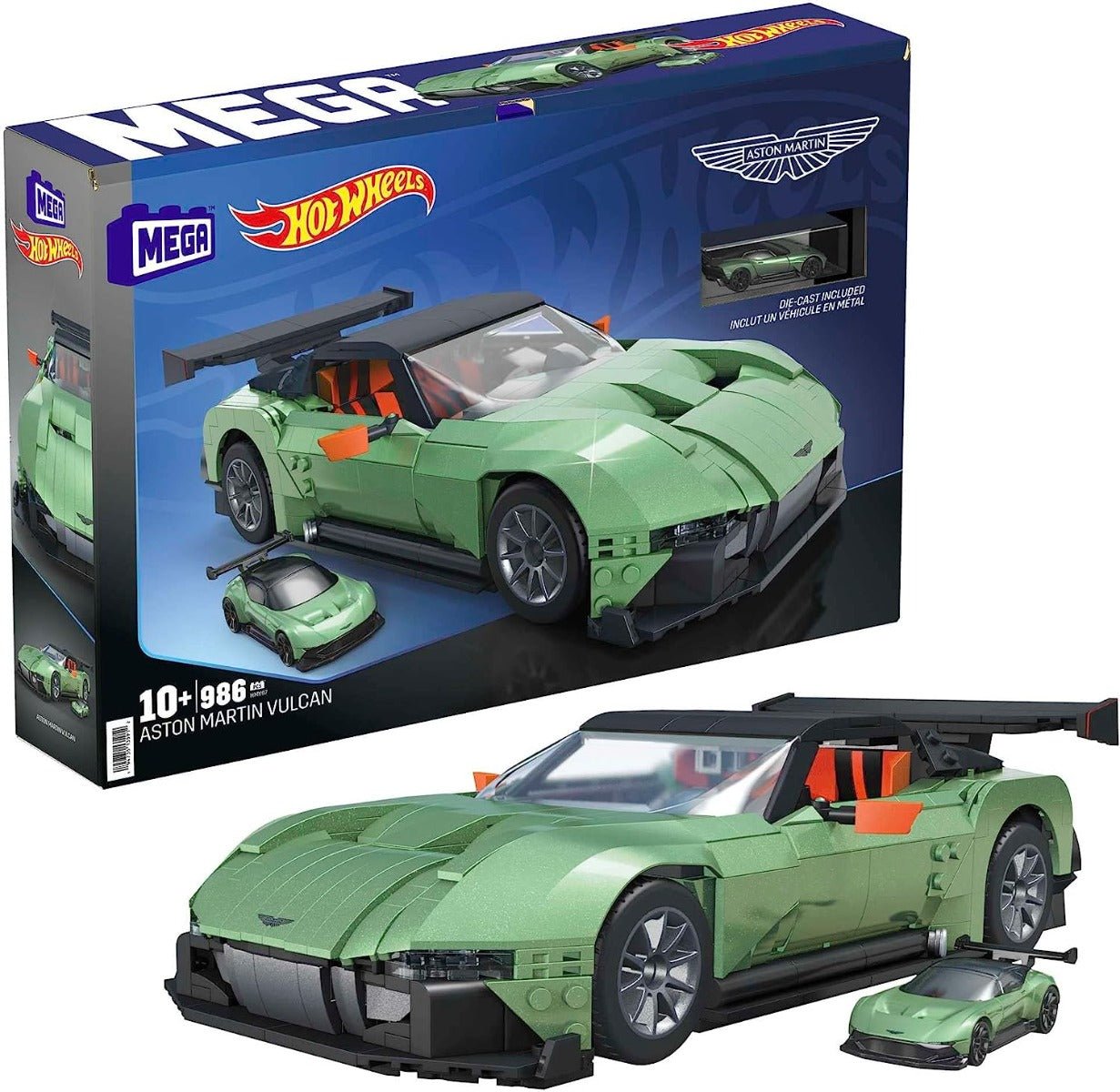 Hot Wheels Mega Construx Construction Set - Aston Martin Vulcan HMY97 - Colorland Toys