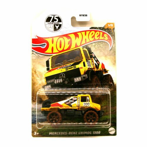 Hot Wheels Mercedes - Benz Unimog 1300 Yellow HFW36/HDH07 - Colorland Toys