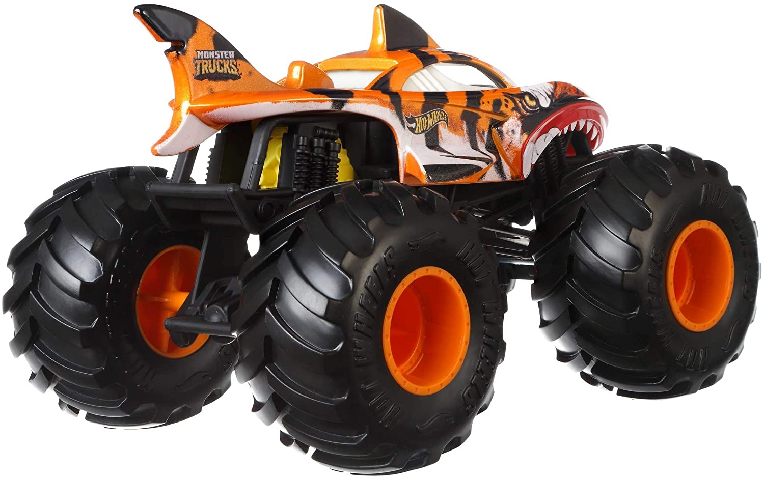 Hot Wheels Monster Truck 1:24 Scale Tiger Shark GWL14/FYJ83 - Colorland Toys