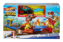 Hot Wheels Monster Truck Blast Station Playset HFB12 - Colorland Toys