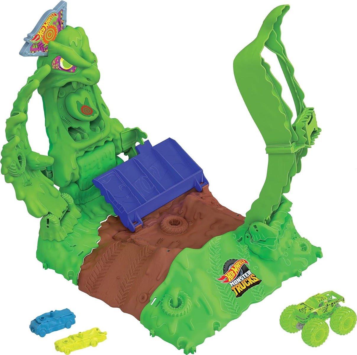 Hot Wheels Monster Trucks Arena Gunkster Ooze Battle HPN72 - Colorland Toys