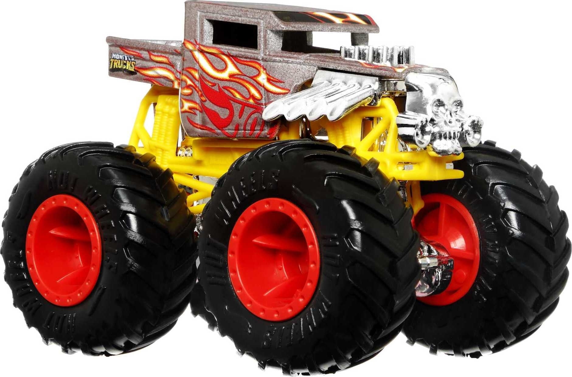 Hot Wheels Monster Trucks Color Shifters Bone Shaker HGX07/HGX06 - Colorland Toys