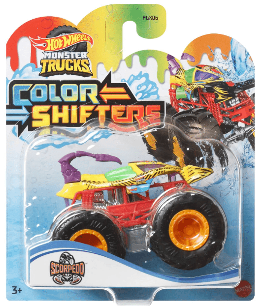 Hot Wheels Monster Trucks Color Shifters Scorpedo HMH32/HGX06 - Colorland Toys