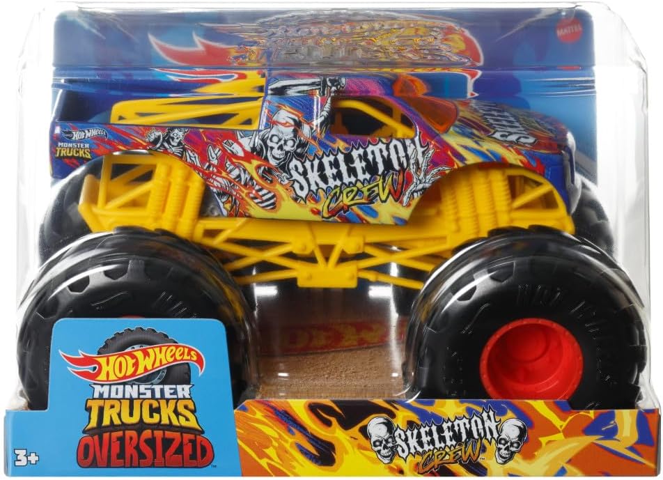 Hot Wheels Monster Trucks Oversized - Skeleton Crew HWG79/FYJ83 - Colorland Toys