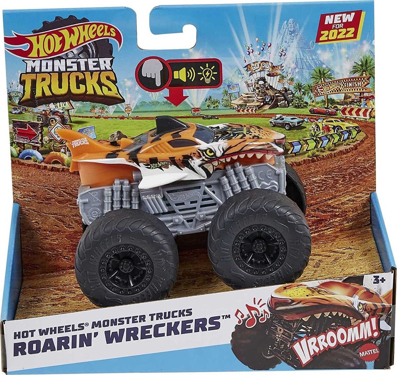 Hot Wheels Monster Trucks Roarin' Wreckers Tiger Shark HDX62/HDX60 - Colorland Toys