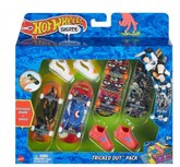 Hot Wheels Pack of 4 Skate Tony Hawk Fingerboard With Shoe HVM14/HGT84 - Colorland Toys