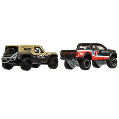 Hot Wheels Premium Car Culture Pack of 2 - Ford Bronco R And '17 Ford F - 150 Raptor HRR77/HBL96 - Colorland Toys