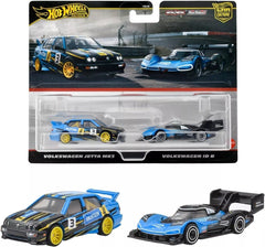 Hot Wheels Premium Car Culture Pack of 2 - Volkswagen Jetta MK3 & Volkswagen ID R HRR83/HBL96 - Colorland Toys