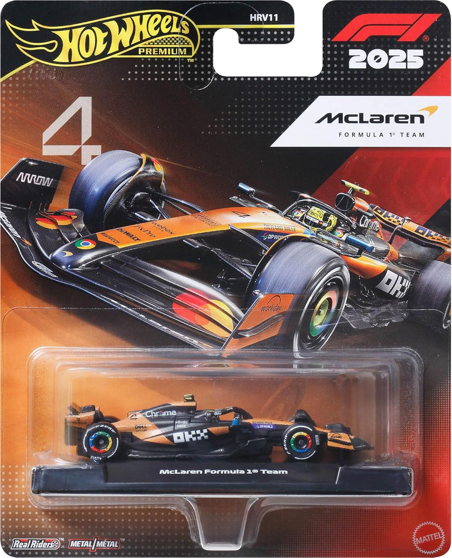 Hot Wheels Premium 1:64 Scale Premium Race Team McLaren
