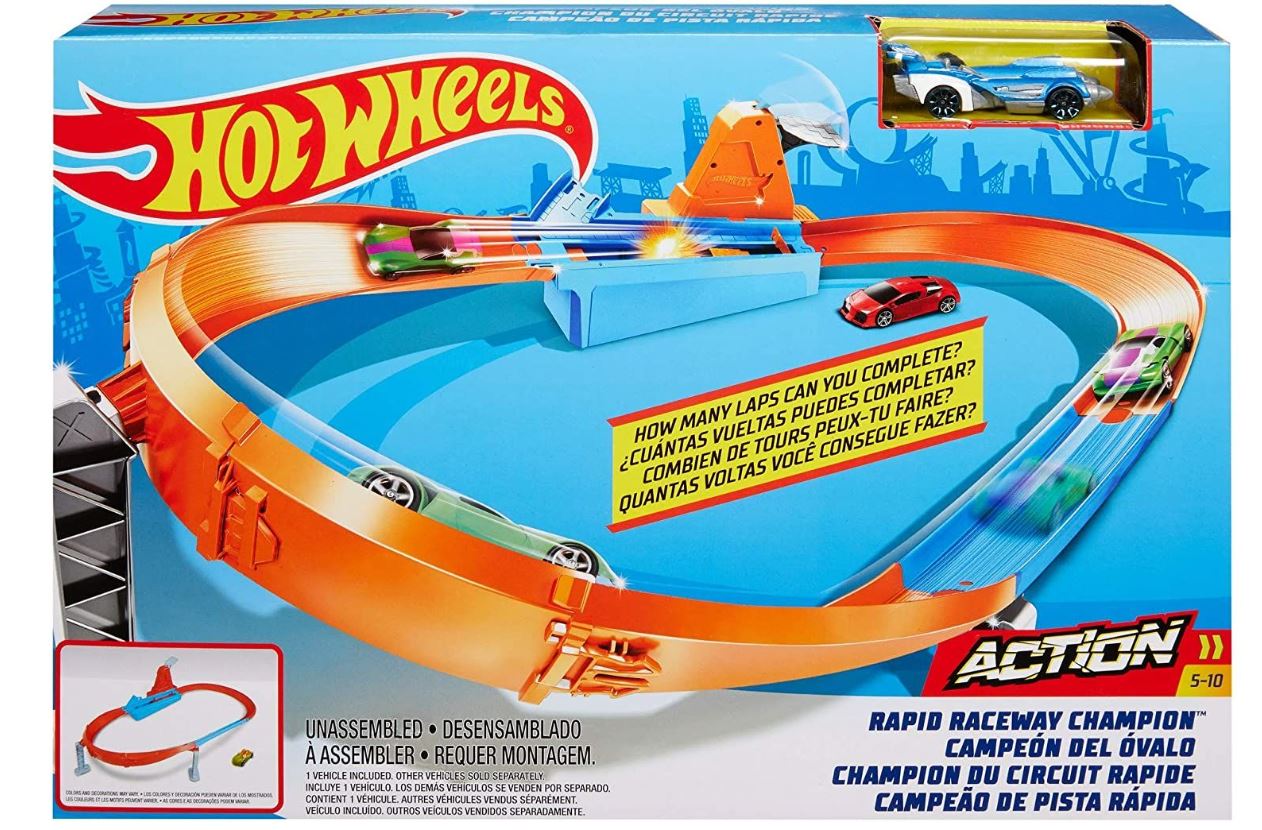 Hot Wheels Rapid Raceway Champion Playset GBF81/GJM75 - Colorland Toys