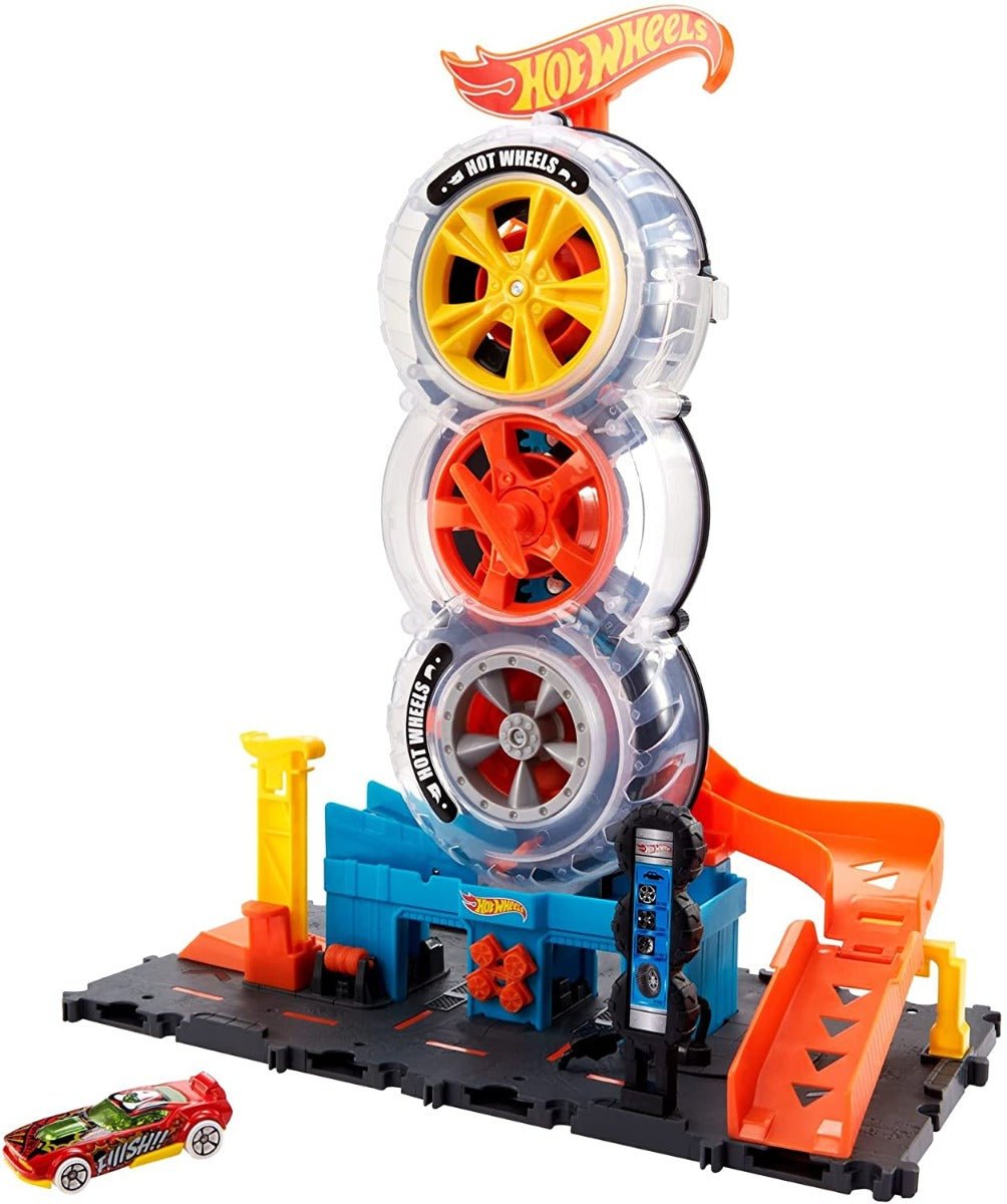 Hot Wheels Super Twist Tire Shop Playset HDP02 - Colorland Toys