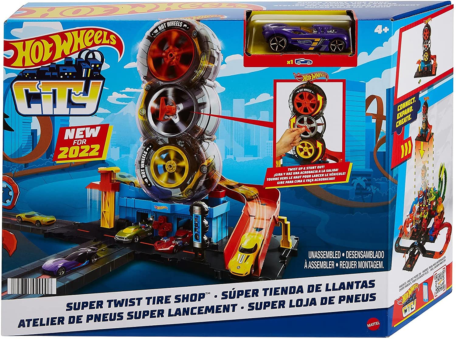 Hot Wheels Super Twist Tire Shop Playset HDP02 - Colorland Toys