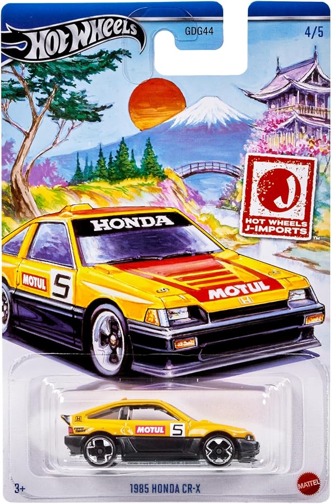Hot Wheels Themed Auto J - Imports - 1985 Honda CR - X HRT03/HWR57 - Colorland Toys