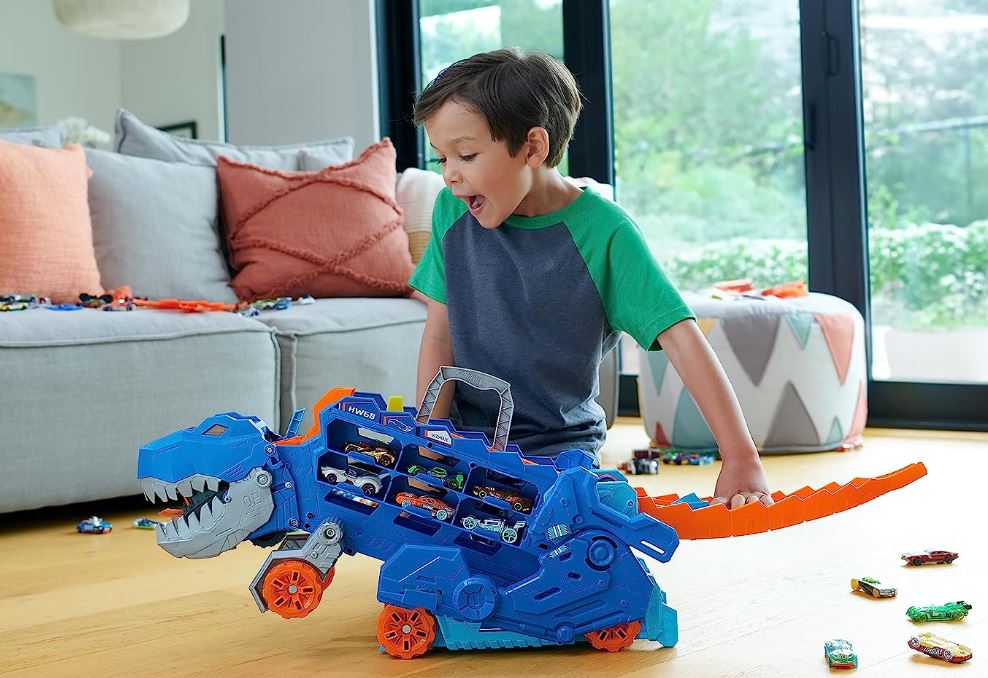 Hot Wheels Transforming City T - Rex Ultimate Hauler HNG50 - Colorland Toys