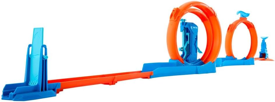 Hot Wheels Triple Loop Track Set with 1:64 Car, JDW39 - Colorland Toys