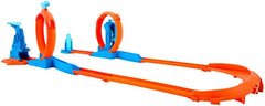 Hot Wheels Triple Loop Track Set with 1:64 Car, JDW39 - Colorland Toys
