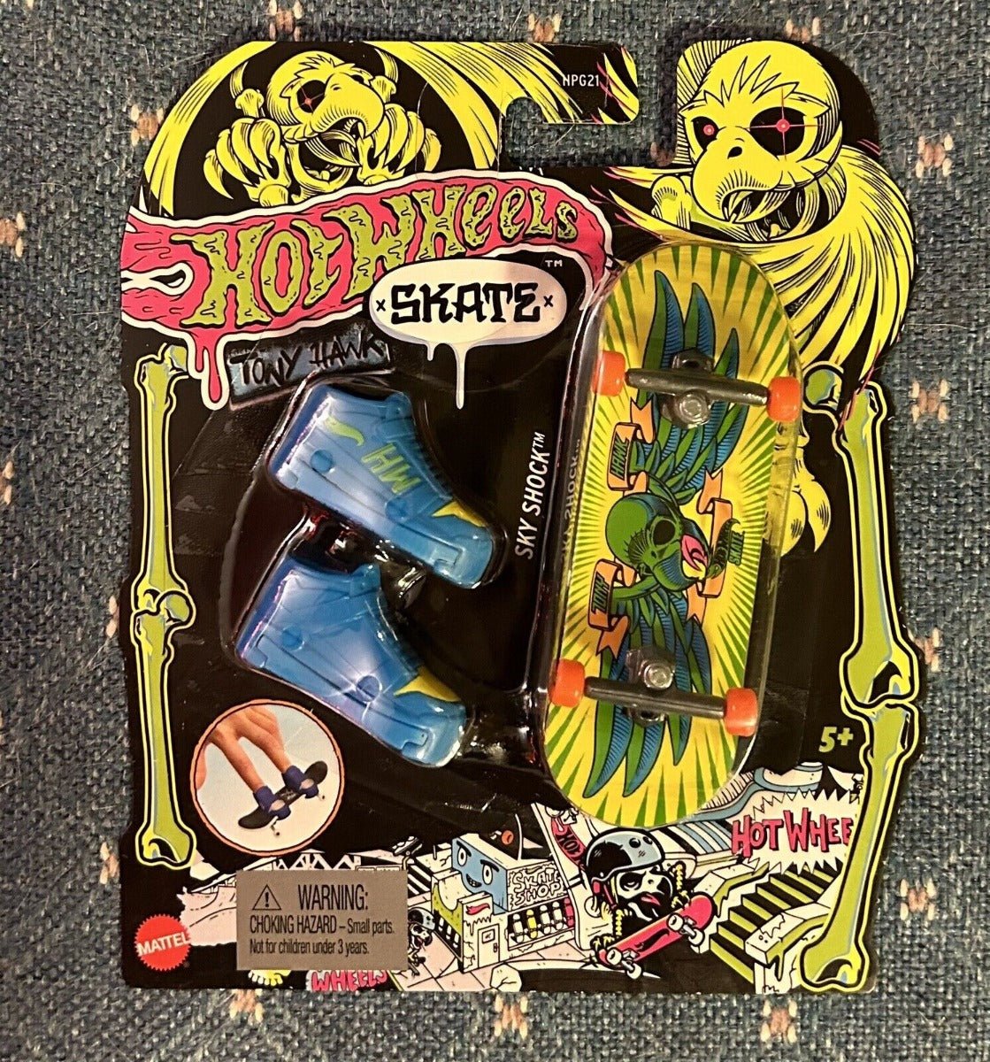 Hotwheels Skates Neon Bones Tony Hawk - Sky Shock - Colorland Toys