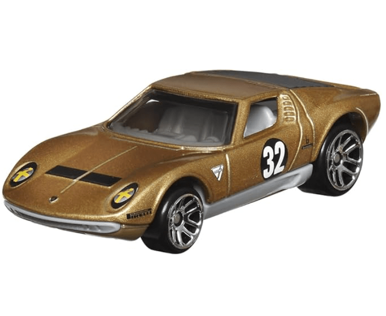 Hotwheels Themed Vintage 1971 Lamborghini Mura SV Diecast Car HRV03/HRT81