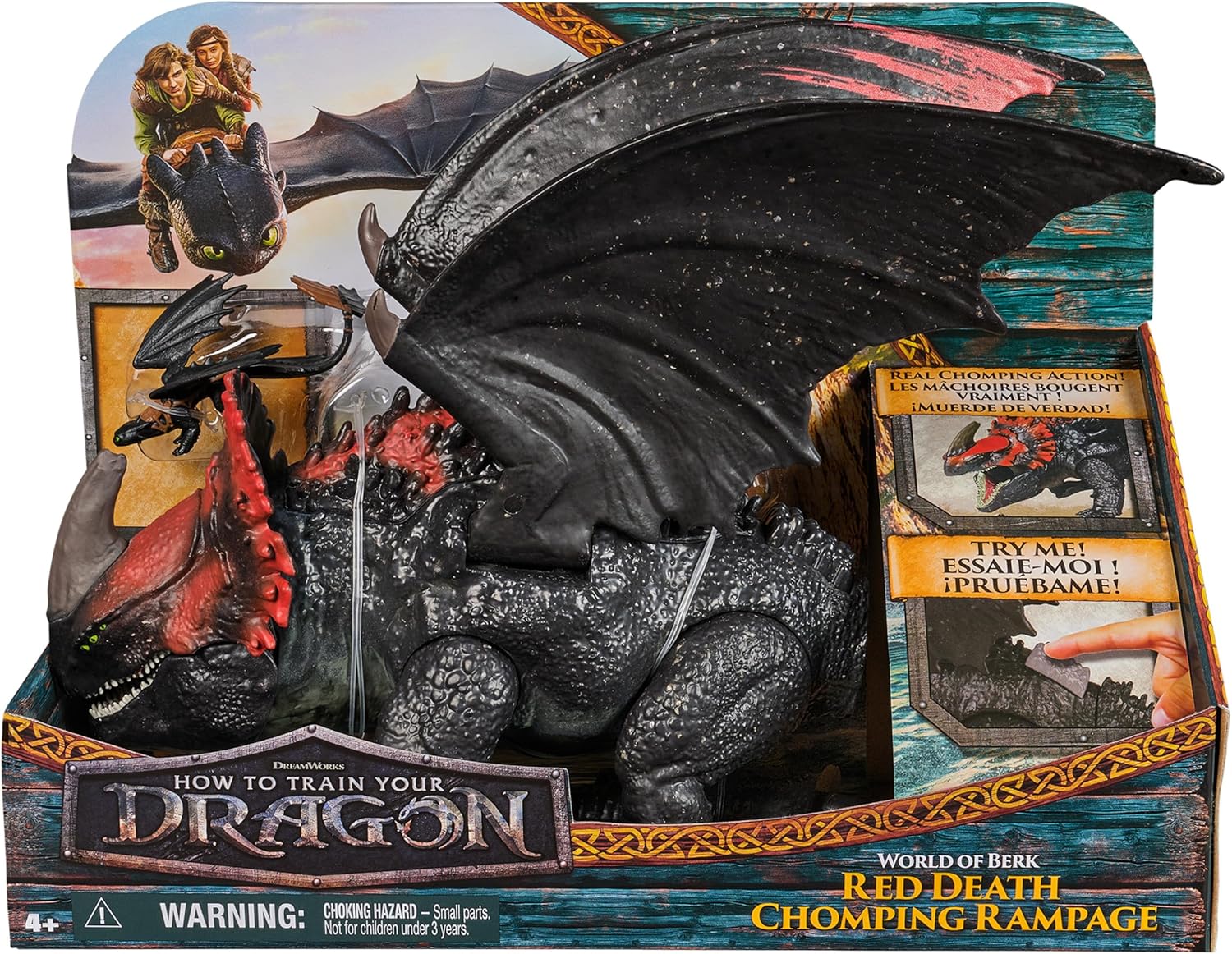 How To Train Your Dragon Red Death Chomping Rampage 6072650 - Colorland Toys