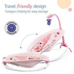 Hu - Baby Rhythic Rocker Chair Pink B2117/69850 - Colorland Toys