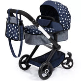 Bayer Design Dolls Pram XEO - Blue & White Stars