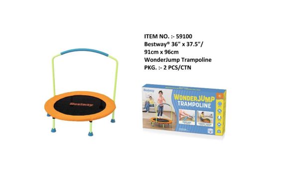 Bestway WonderJump Trampoline 3-Feet 91cm x 96cm 59100 - Colorland Toys