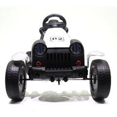 Go Kart Kids Ride On Pedal Car 4 Wheel (White) - Colorland Toys