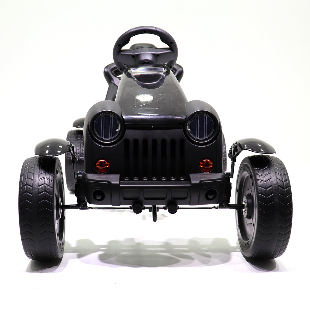 Go Kart Kids Ride On Pedal Car 4 Wheel (Black) - Colorland Toys