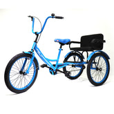 Knolly Three Wheel Bicycle 12 Inch Double Seat Blue - Colorland Toys