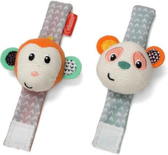 Infantino Wrist Rattles Monkey/Panda IN206892 - Colorland Toys