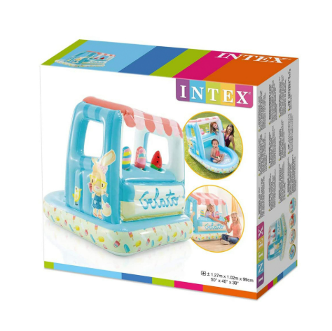 Intex Children's Inflatable Pool Ice Cream Stand Play House 48672