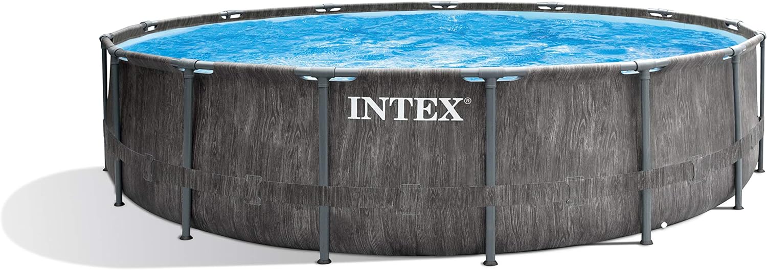 Intex Greywood Prism Round Frame Pool 4.45x1.22cm 26742 - Colorland Toys