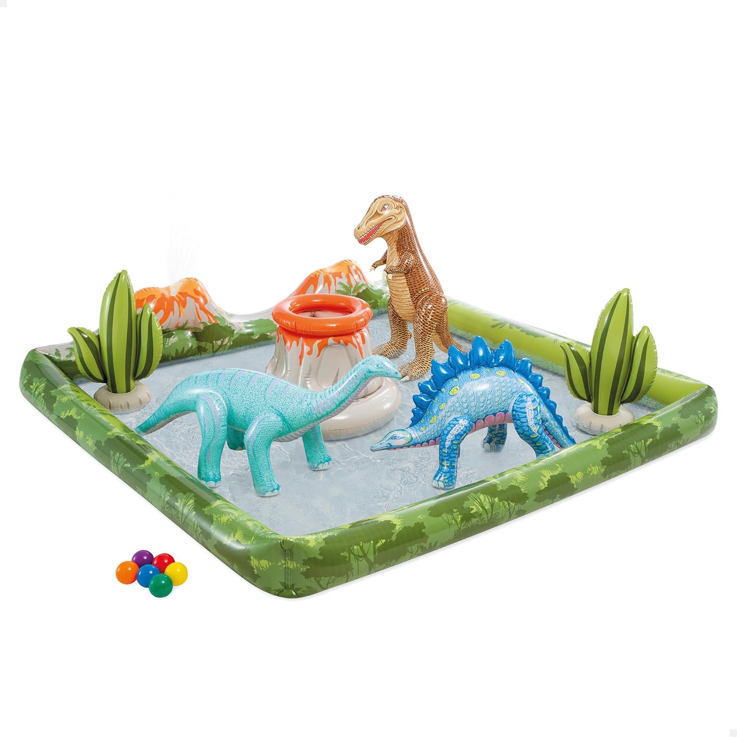 Intex Jurassic Advendure Play Center 2.01m x 2.01m x 36cm 56132 - Colorland Toys