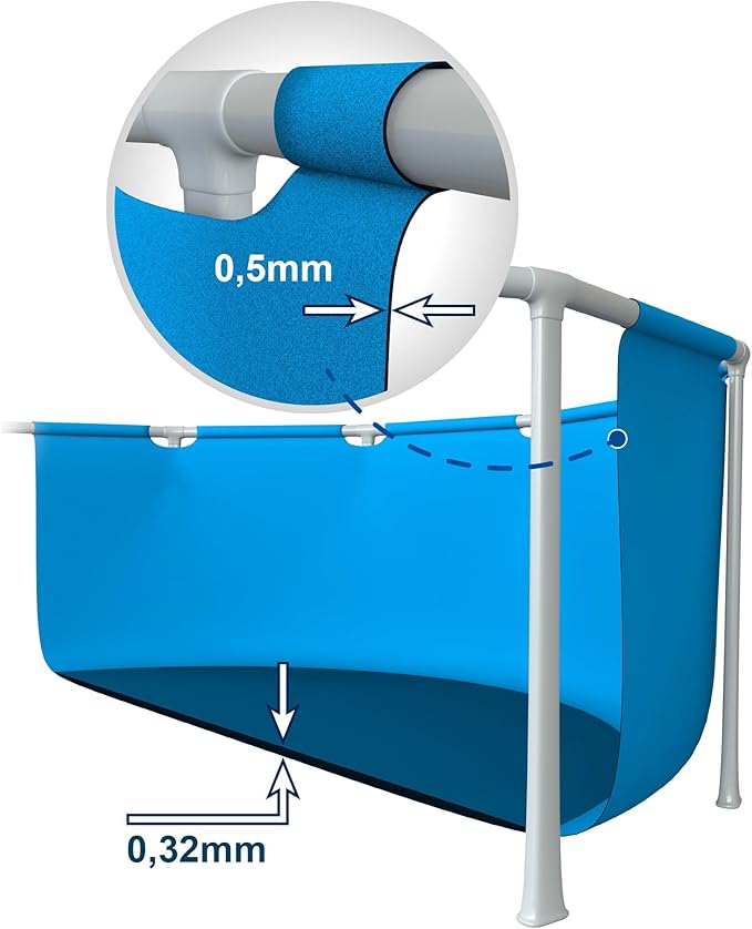 Intex Metal Frame Pool Set Round with Pump 12ft 3.66mx76cm 28212 - Colorland Toys